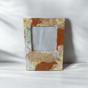 Handmade Kozo Paper Photo Frame – Mixed Media Stand Frame